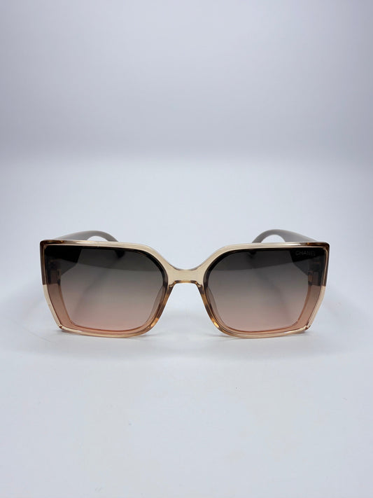 🕶️ Chanel Γυαλιά Ηλίου Oversized με Χρυσό Λογότυπο