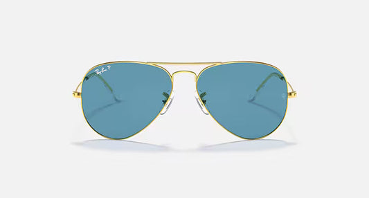 Ray-Ban Aviator Classic - Χρυσά Γυαλιά Ηλίου με Μπλε Φακούς