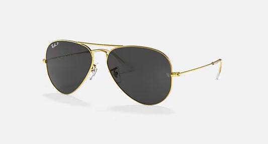 Ray-Ban Aviator Classic - Χρυσά Γυαλιά Ηλίου με Μαύρους Φακούς
