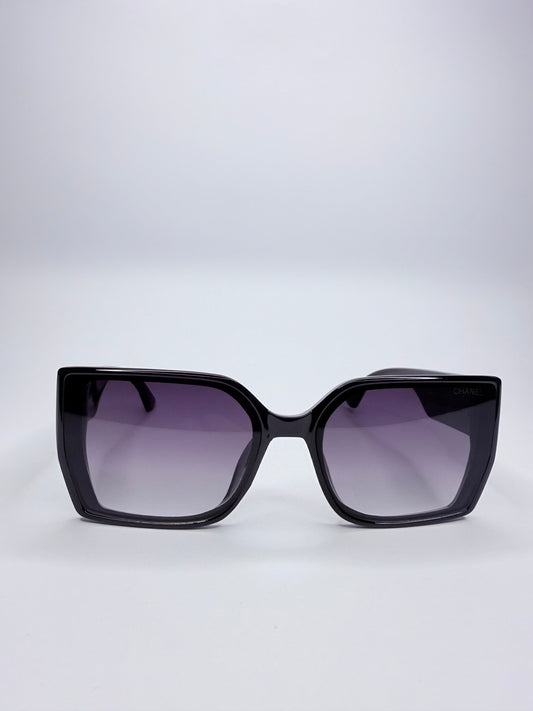 Γυαλιά Ηλίου Chanel Μαύρα με Χρυσό Λογότυπο